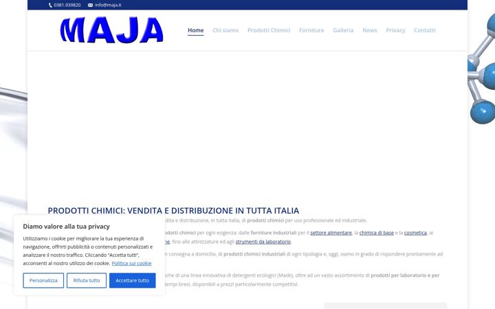 Screenshot von maja.it