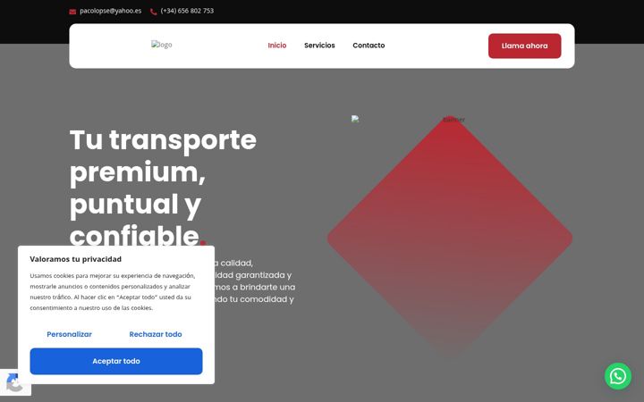 Screenshot of majadahondataxi.com