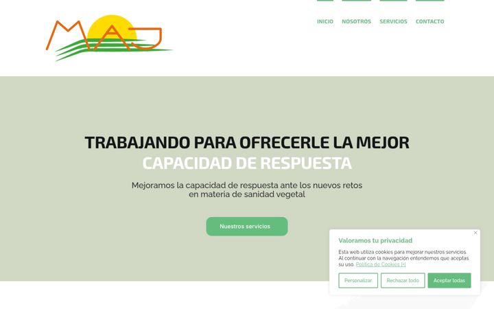 Screenshot of majagroquimicos.com