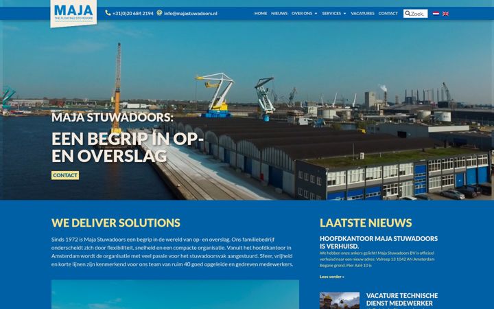 Screenshot of majastuwadoors.nl