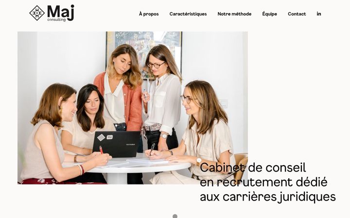 Screenshot of majconsulting.fr