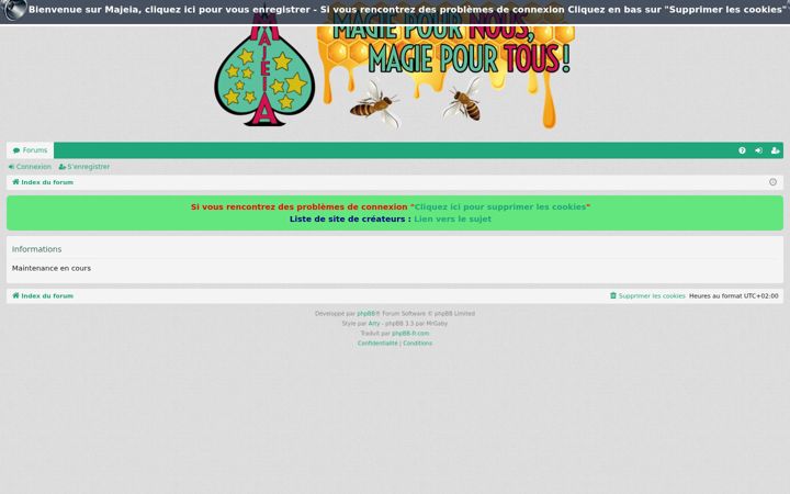 Screenshot of majeia.fr