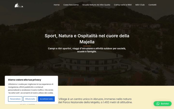 Screenshot of majellasportvillage.it