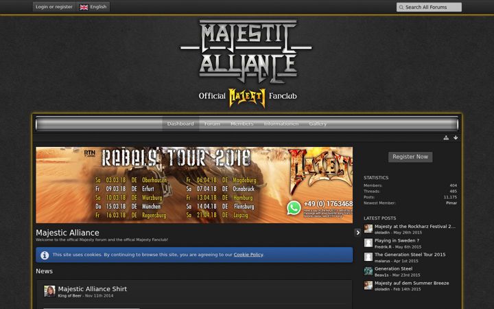 Screenshot of majestic-alliance.de