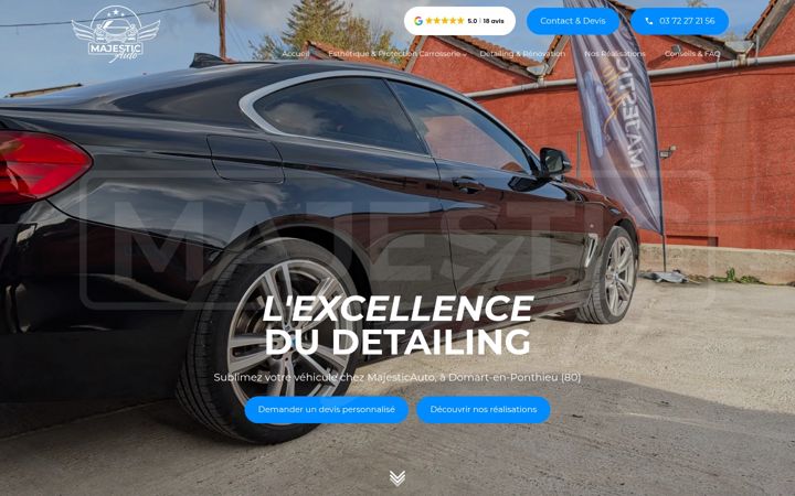 Screenshot of majesticauto.fr