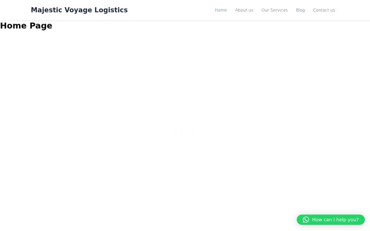 Screenshot of majesticvoyagelogistics.com