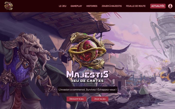 Screenshot of majestis.fr