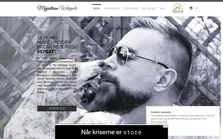 Screenshot of majestrian.com