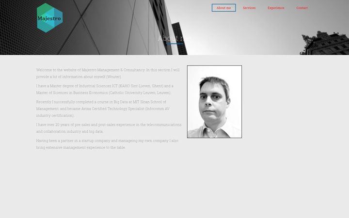 Screenshot of majestro.be