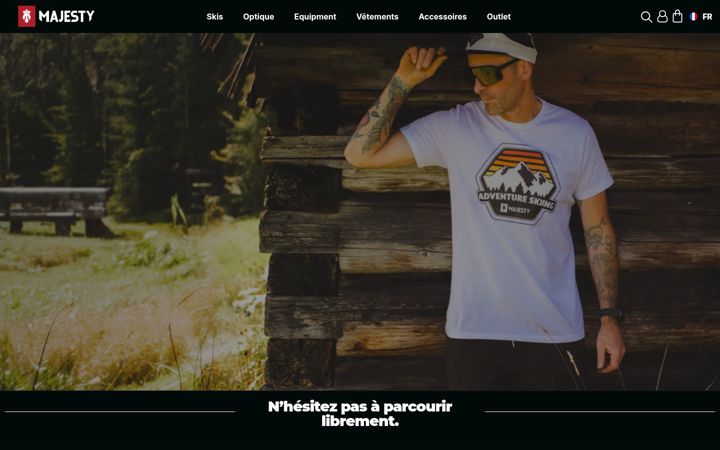 Screenshot of majestyskis.fr