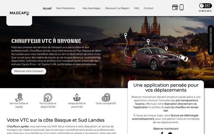 Screenshot of majicapo.fr