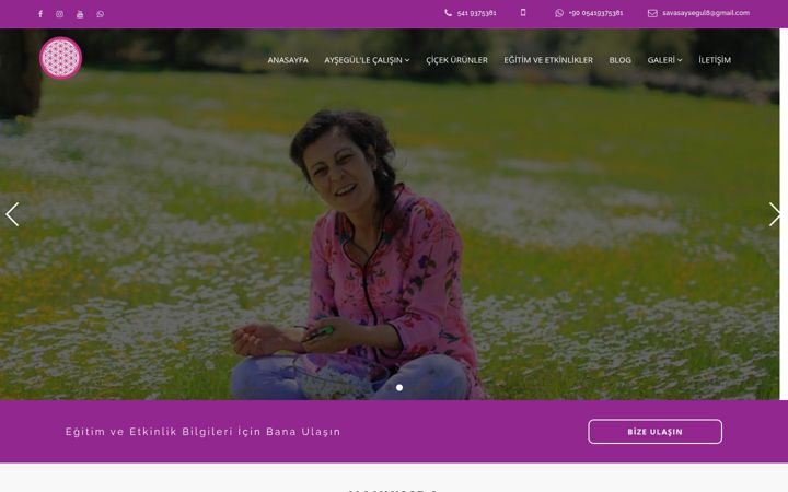 Screenshot of majicicekterapi.com