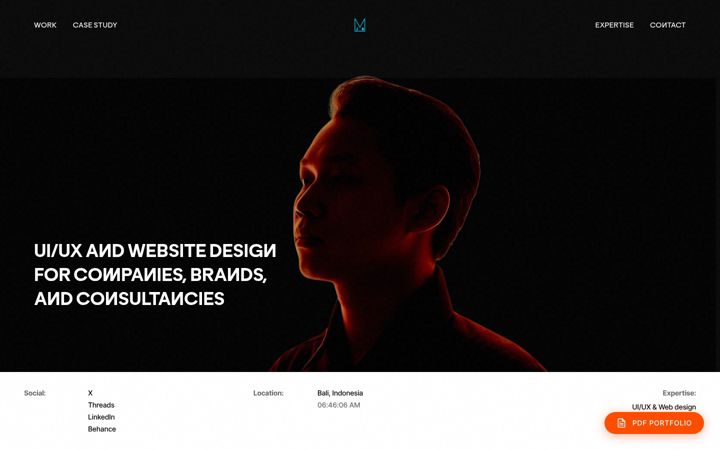 Screenshot of majidalf.com