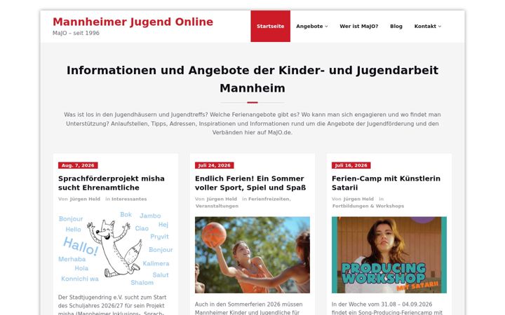 Screenshot of majo.de
