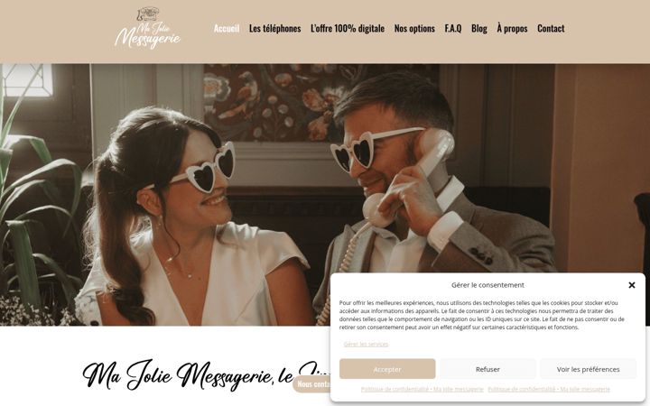 Screenshot of majoliemessagerie.fr