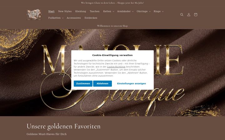 Screenshot of majolieshop.de