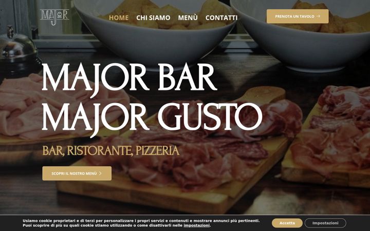Screenshot of majorbarbistrot.it