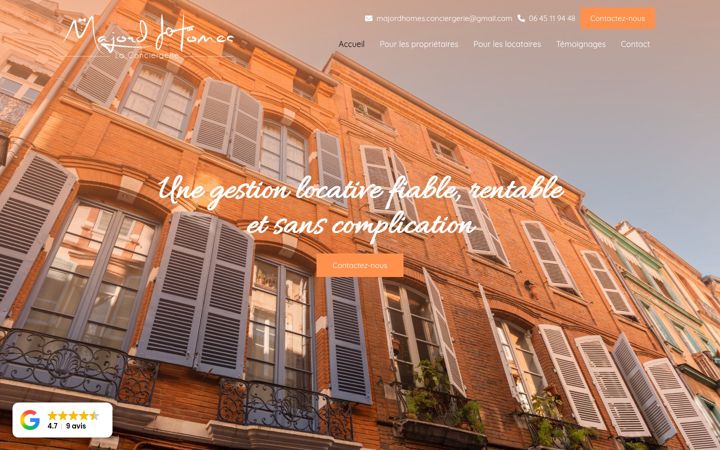 Screenshot of majordhomes.fr