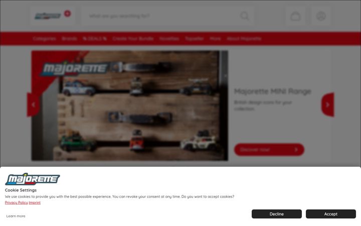 Screenshot of majorette.com