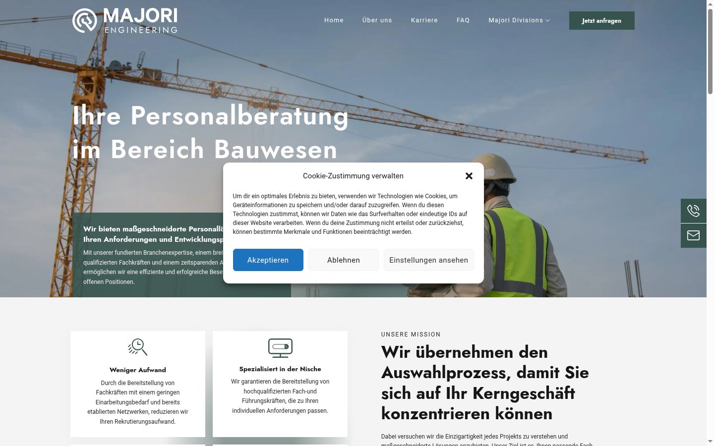Screenshot tal-banner tal-kunsens muri qabel kwalunkwe interazzjoni