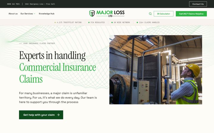Screenshot of majorloss.com