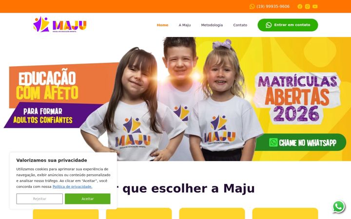Screenshot of majueducacao.com.br