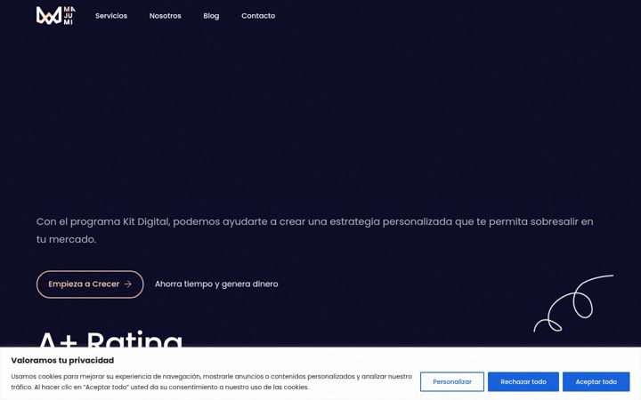 Screenshot of majumi.es