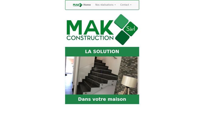 Screenshot of mak-construction.ch