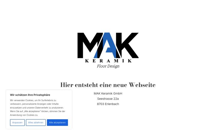 Screenshot of mak-keramik.ch