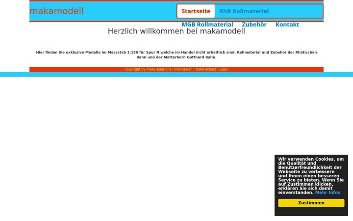 Screenshot of maka-solutions.ch