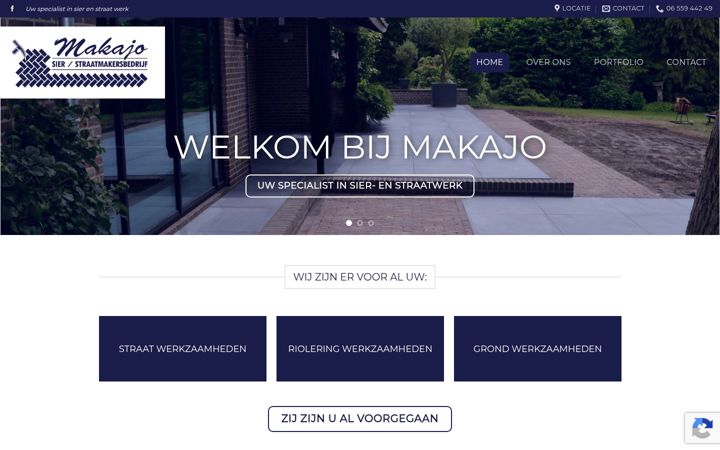 Screenshot of makajo.nl