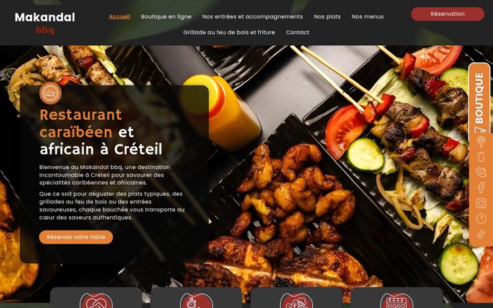 Screenshot of makandalbbq.fr