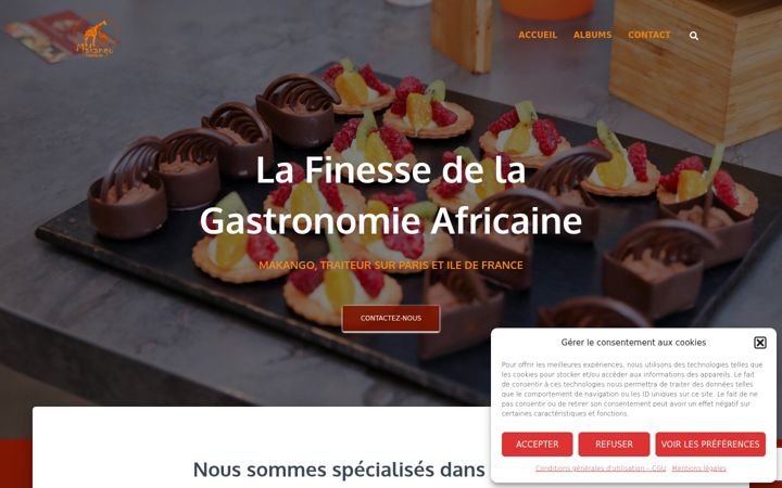 Screenshot of makango.com