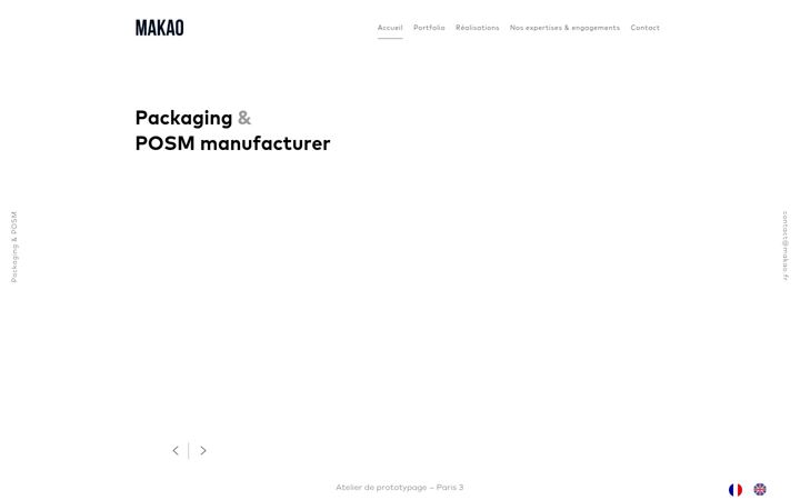 Screenshot of makao.fr