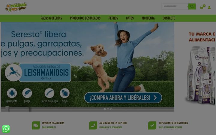 Screenshot of makawa.es