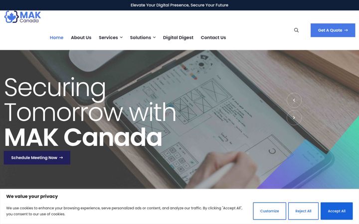 Screenshot of makcanada.com
