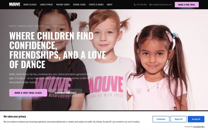 Screenshot of makeamouve.com