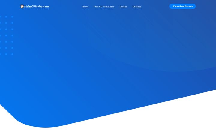 Screenshot of makecvforfree.com