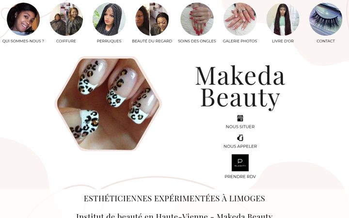 Screenshot of makedabeautycils.fr