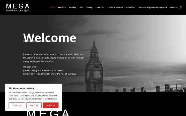 Screenshot of makeearthgreatagain.org.uk