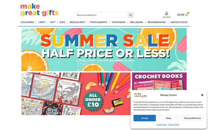 Screenshot of makegreatgifts.co.uk