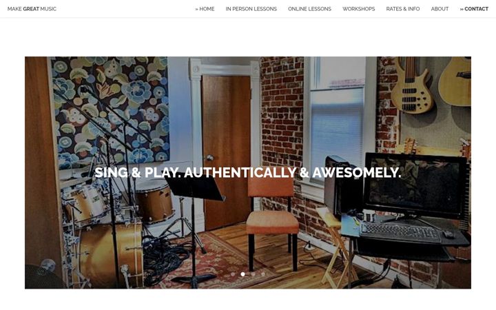 Screenshot of makegreatmusic.com