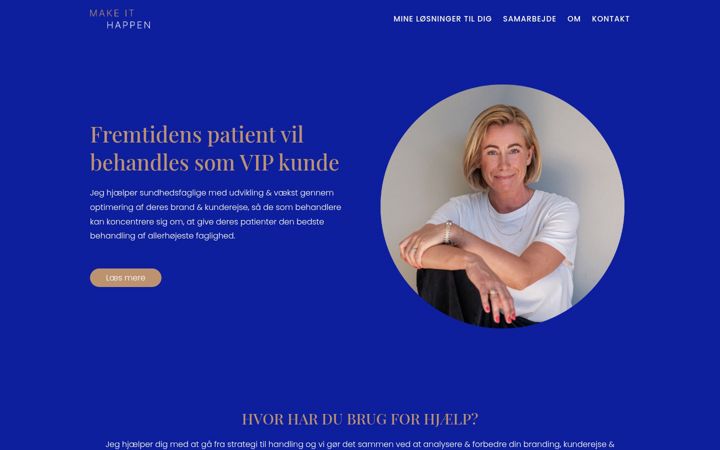 Snimka zaslona za makeit-happen.dk