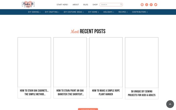 Screenshot of makeit-loveit.com