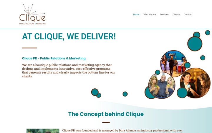 Screenshot of makeitclique.com
