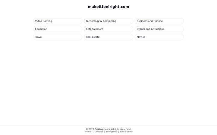Screenshot of makeitfeelright.com
