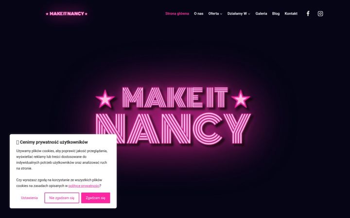 Screenshot of makeitnancy.pl