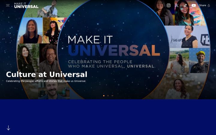 Screenshot of makeituniversal.com