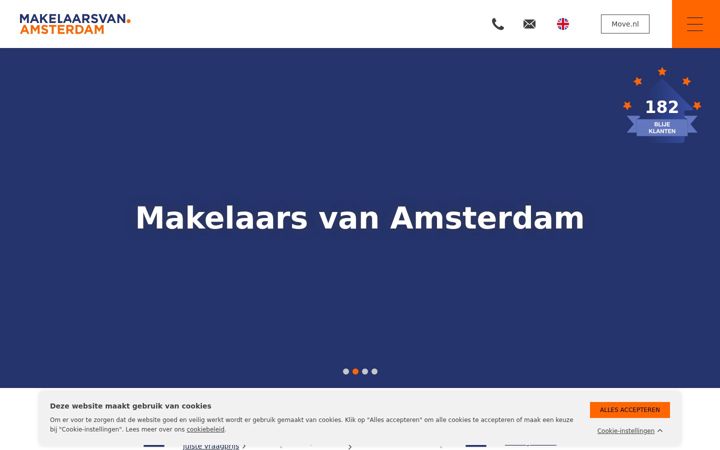 Screenshot of makelaars-in-amsterdam.nl