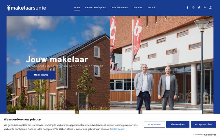 Screenshot of makelaarsunie.nl